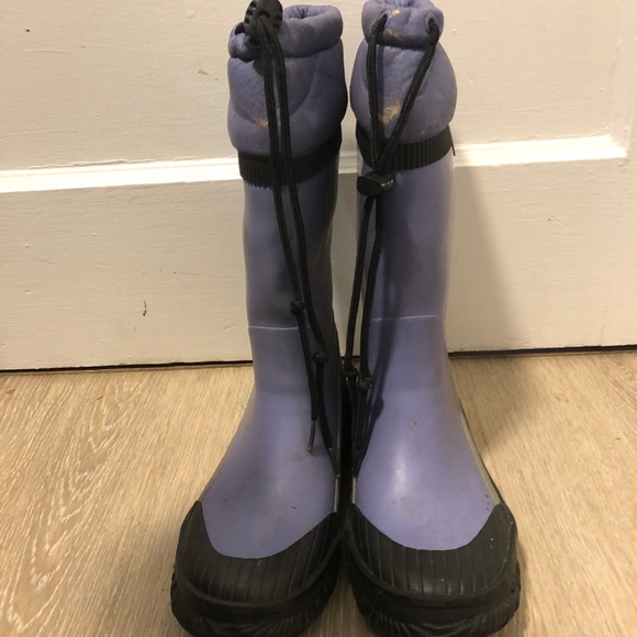 L l bean spring rubber rain boots size 3 - Picture 3 of 9